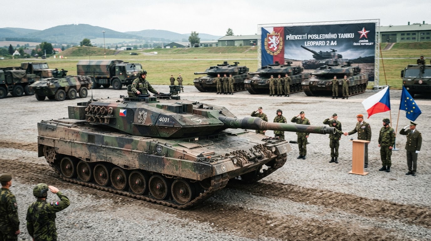 Armáda převzala poslední z 42 tanků Leopard 2 A4