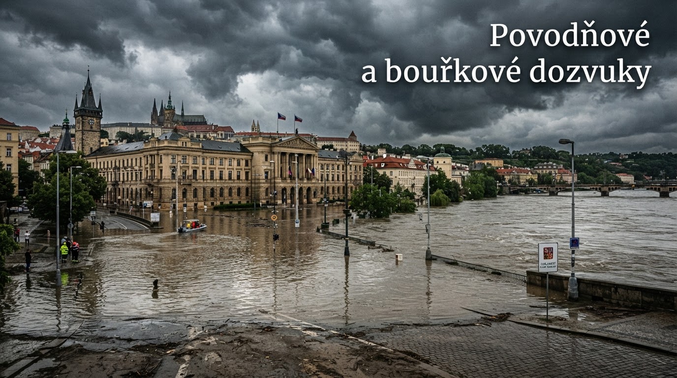 Česko dnes čeká program ve Sněmovně i další povodňové a bouřkové dozvuky