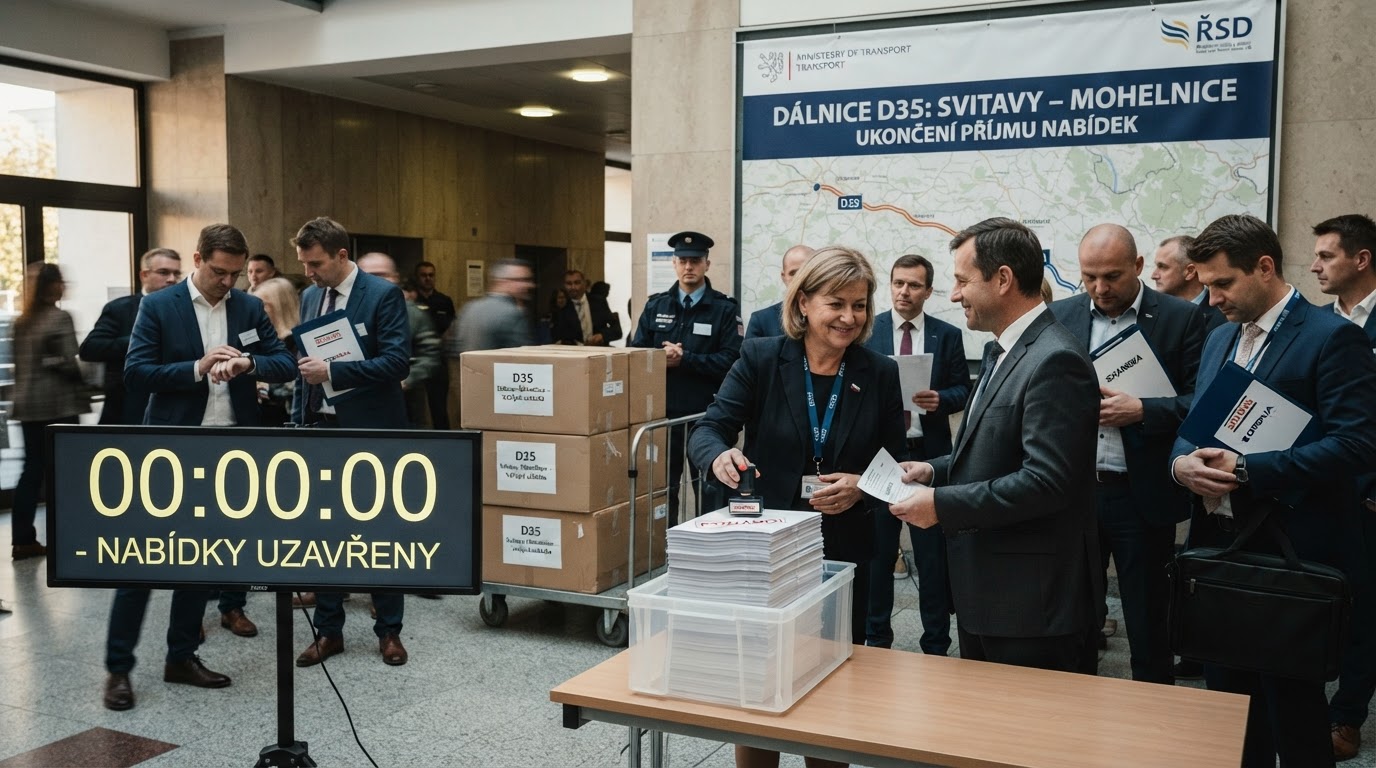 Podávání nabídek na D35 mezi Svitavami a Mohelnicí končí