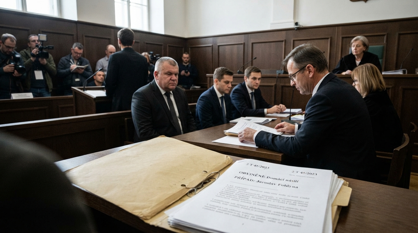 Soud rozhodl o předběžném opatření kvůli domácímu násilí Jaroslava Foldyny