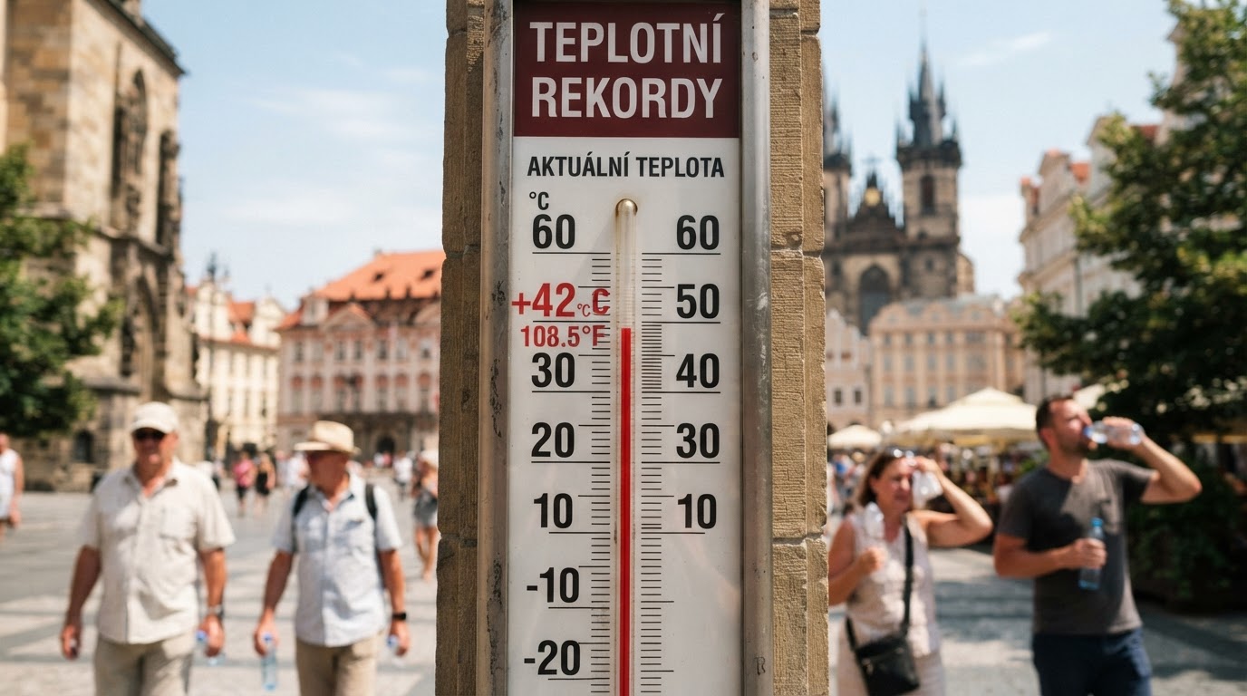 V pátek padly teplotní rekordy, očekává se horko až 40 stupňů