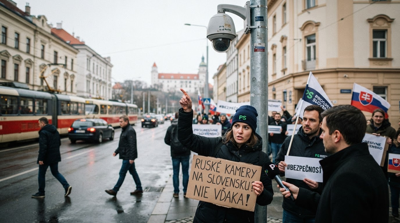 Slovensko instaluje ruské dopravní kamery, tvrdí opoziční hnutí Progresívne Slovensko