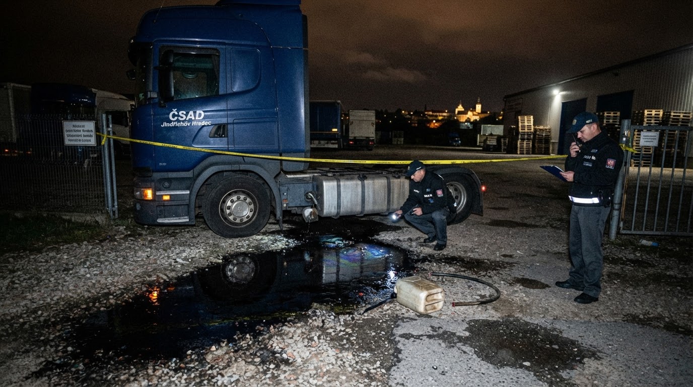 Zloděj na Jindřichohradecku ukradl naftu, další 200 litrů vyteklo na zem