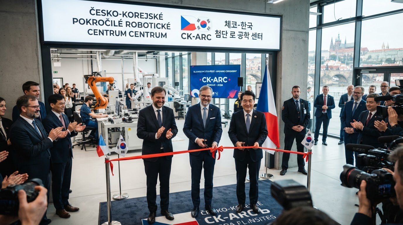 Česko a Korea otevřely v Praze centrum pokročilé robotiky
