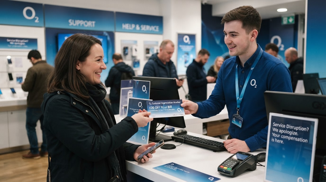 O2 poskytuje zákazníkům slevový kupón za výpadek služeb způsobený přerušením kabelu
